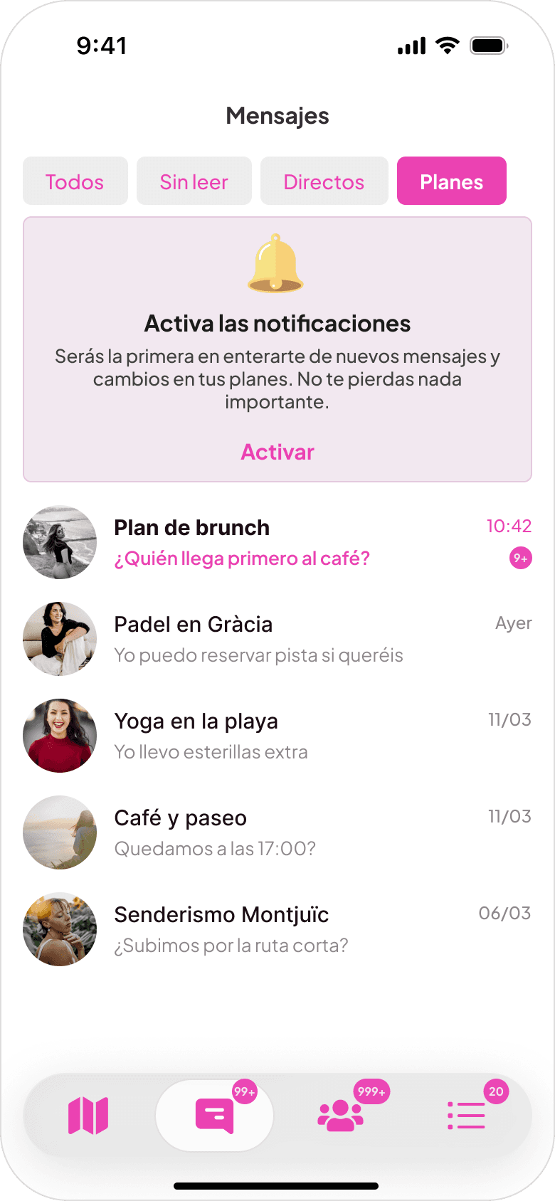 After: Notifications – persistent card