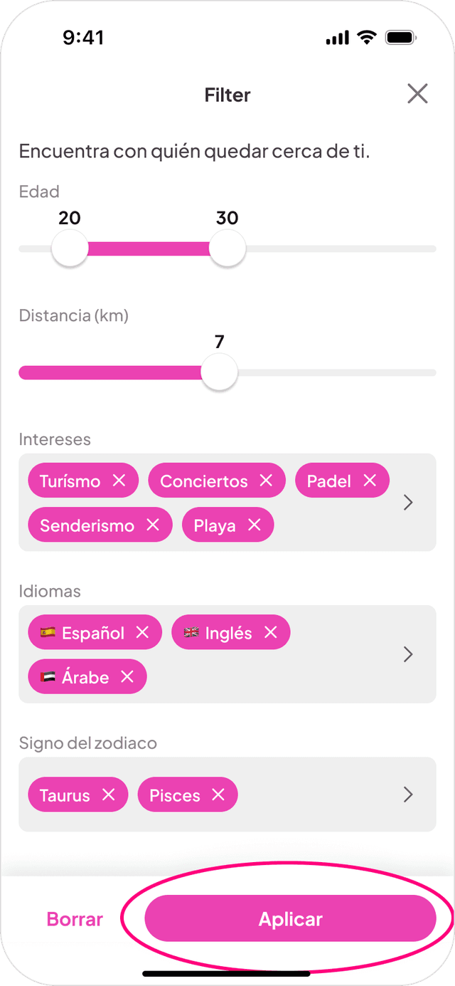 People discovery – browse people nearby
