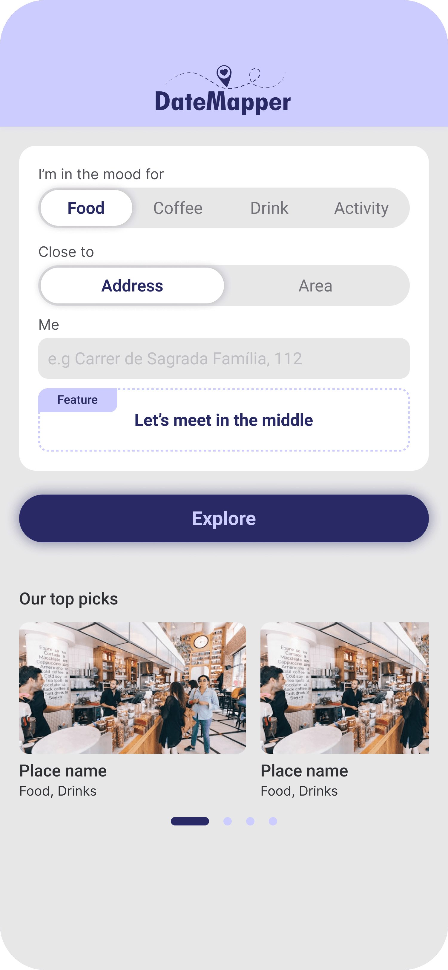 DateMapper home page