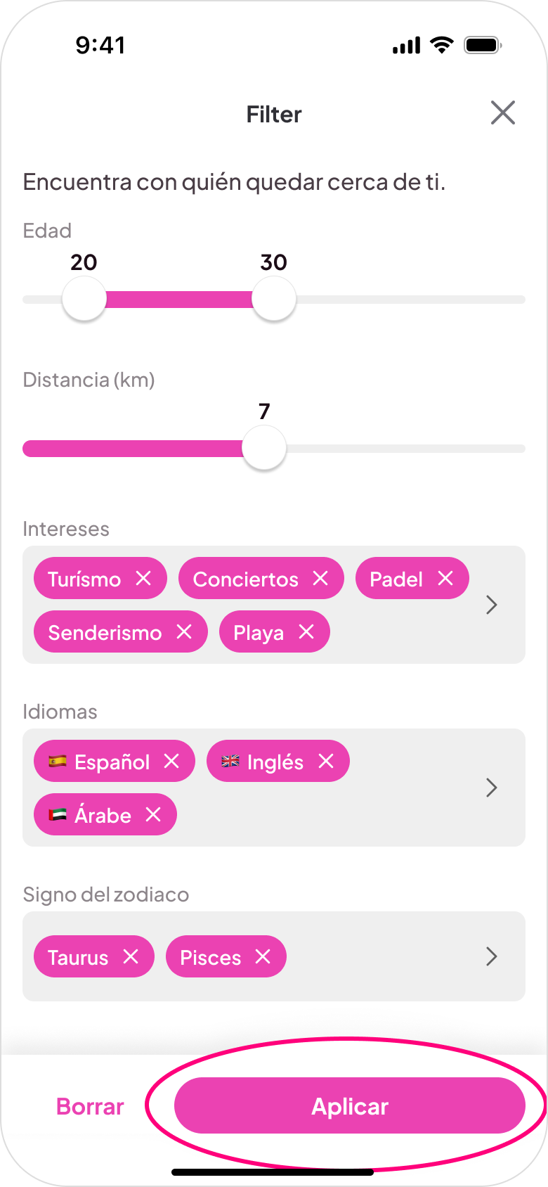 People discovery – browse people nearby